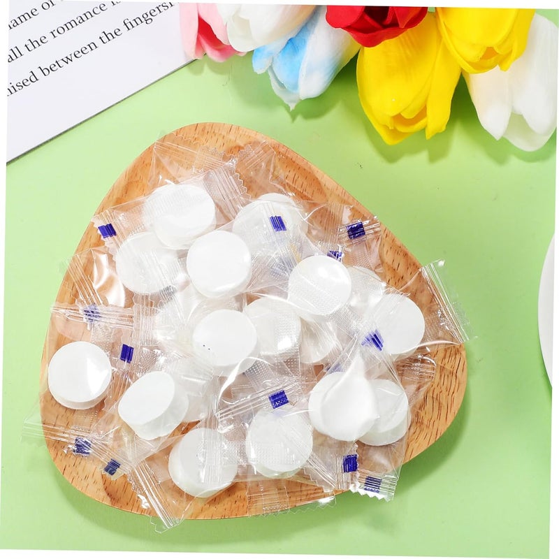 نوليتوي 100 قطعة مناديل منقوشة مضغوطة محمولة وناعمة للاستخدام لمرة واحدة للسفر - Image 2